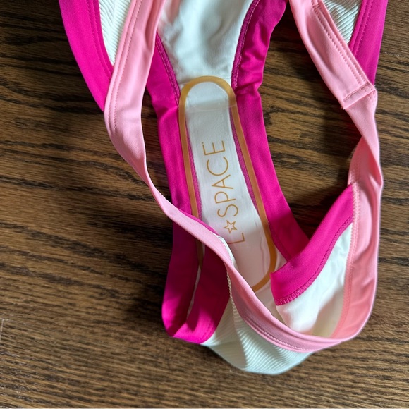 L*Space Ribbed Cream & Pink Bikini Set, NWT - Picture 12 of 16